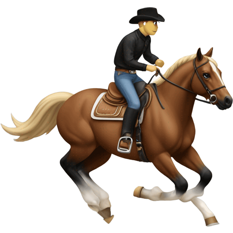 quarter horse reining sliding stop emoji