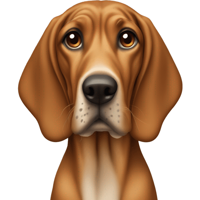 light brown coonhound with long nose emoji