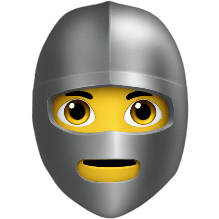 medieval saboteur wearing mask emoji