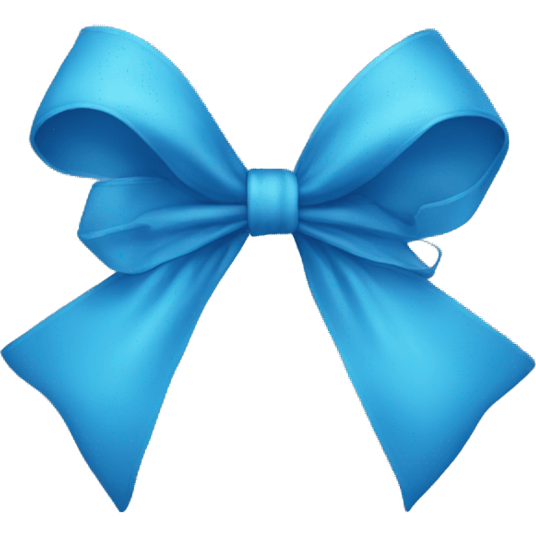 blue bow emoji