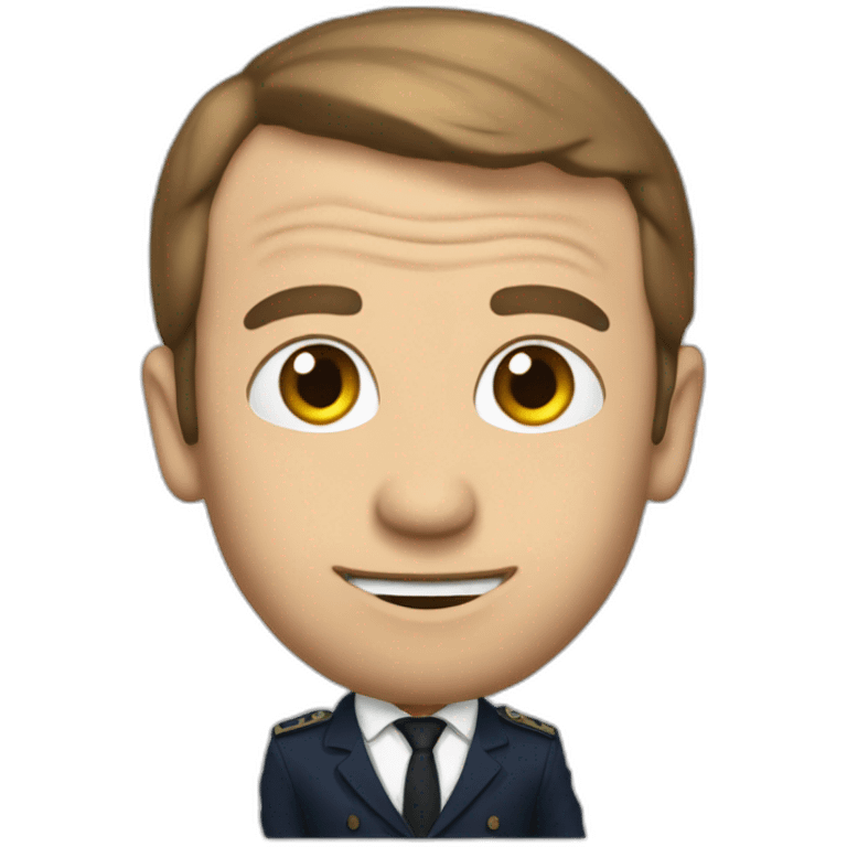 Macron qui fait caca emoji