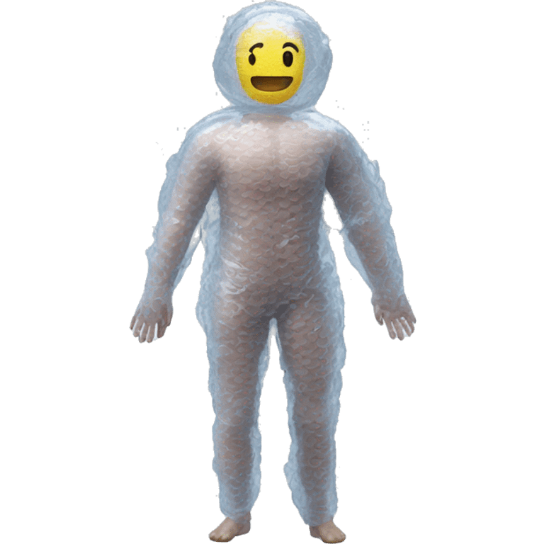 Human Body wrapped in bubble wrap emoji