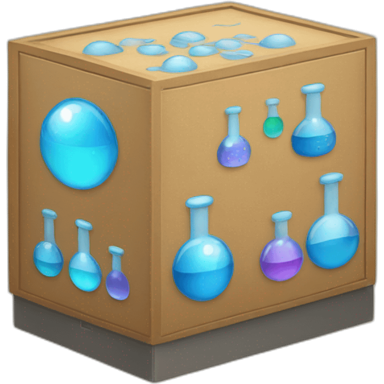 box with chemical reagents emoji