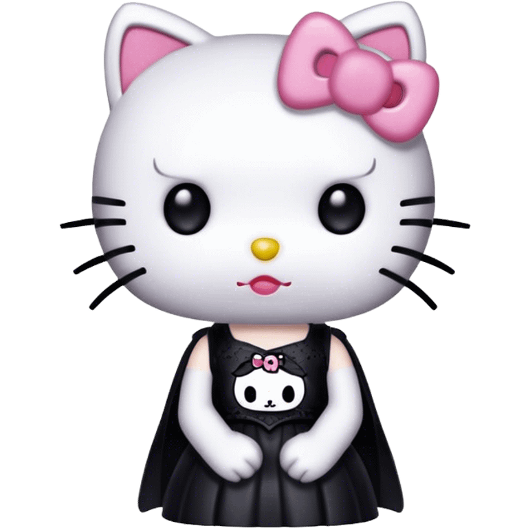  goth hello kitty emoji