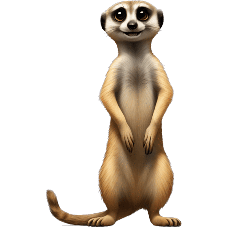 Meerkat stands on its hind legs emoji