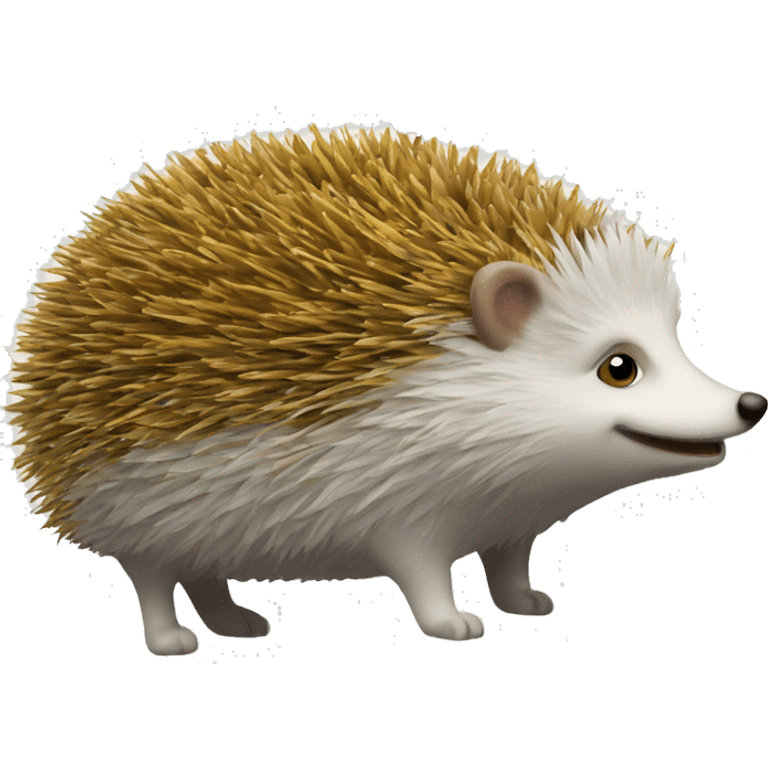 Igel und bunte Blätter  emoji