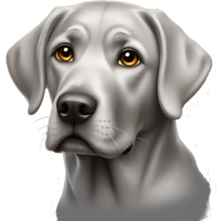 Silver Labrador  emoji