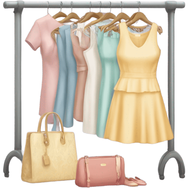 Clothing rack feminine  emoji