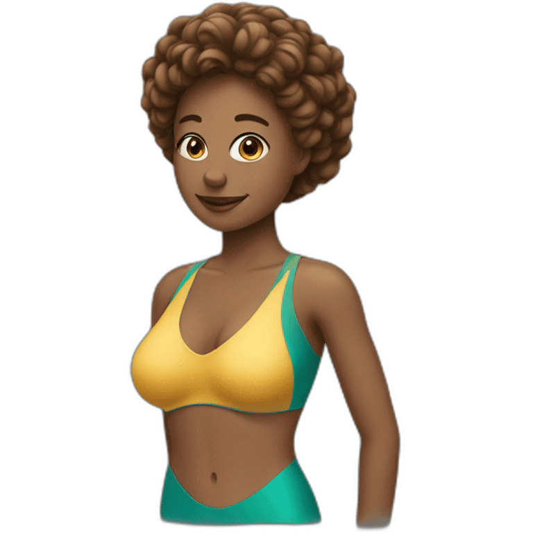 Une femme en maillot emoji