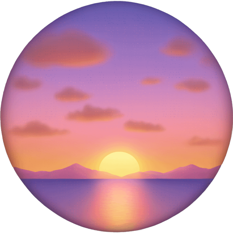 Pretty sunset emoji