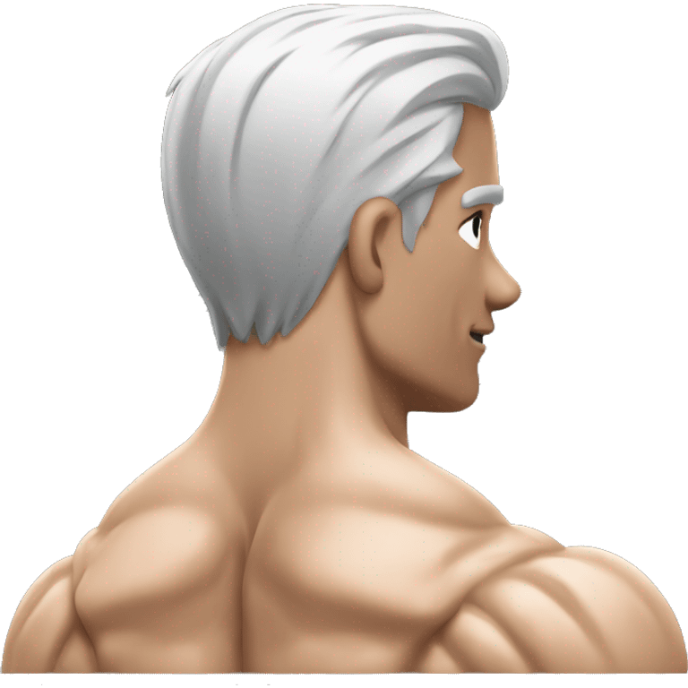 shoulders muscle back view  emoji