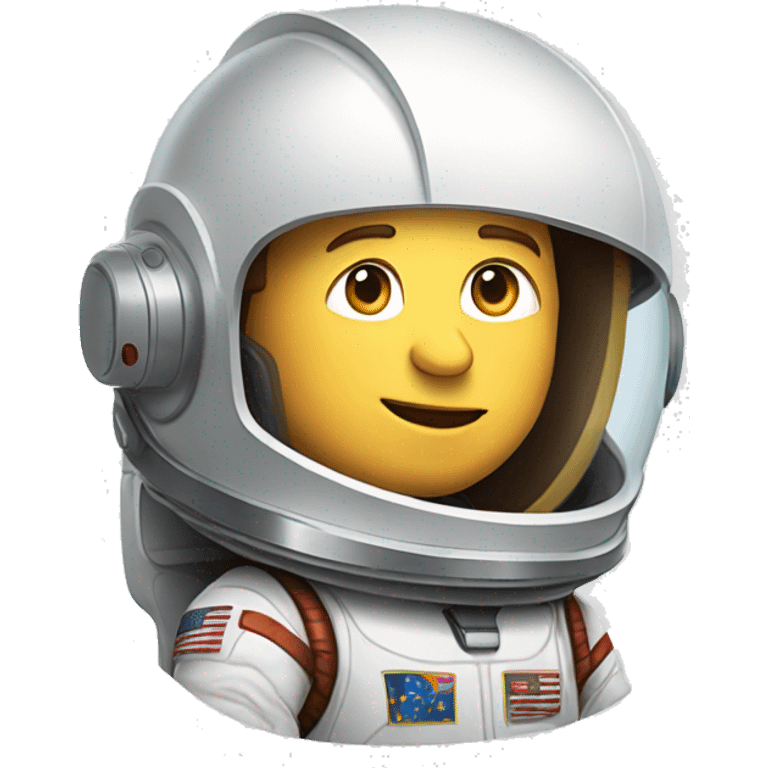 Elon Musk in a space suit with Mars logo emoji