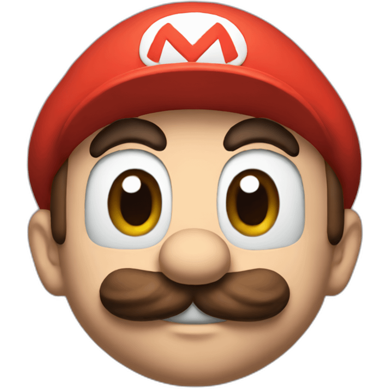 Super Mario kissing you emoji