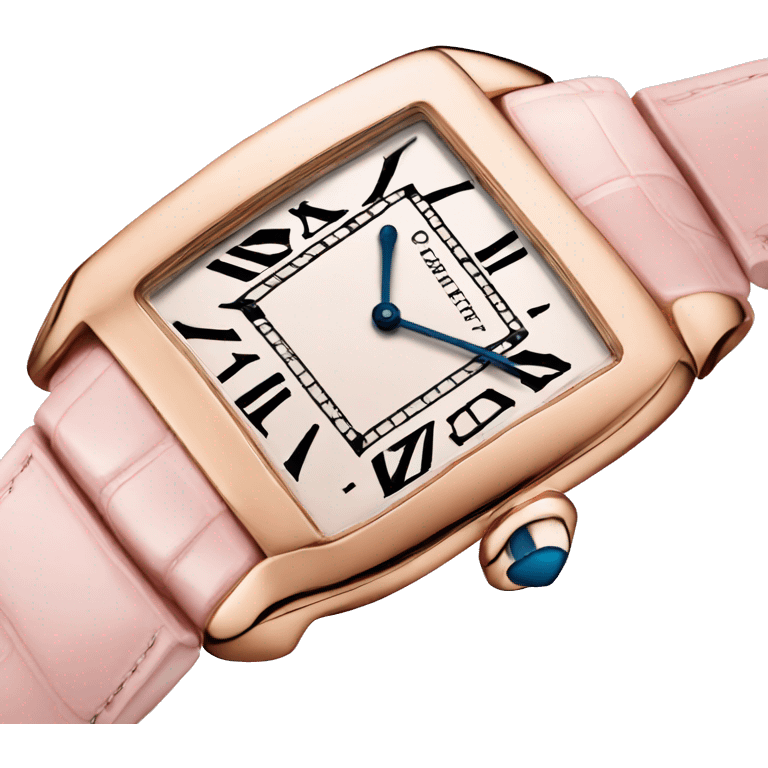 light pink cartier watch emoji