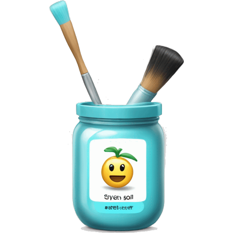 create an emoji in the form of a jar of styling product with the inscription cool emoji