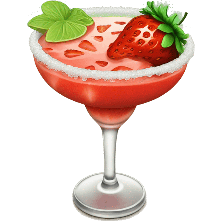 Strawberry margarita emoji