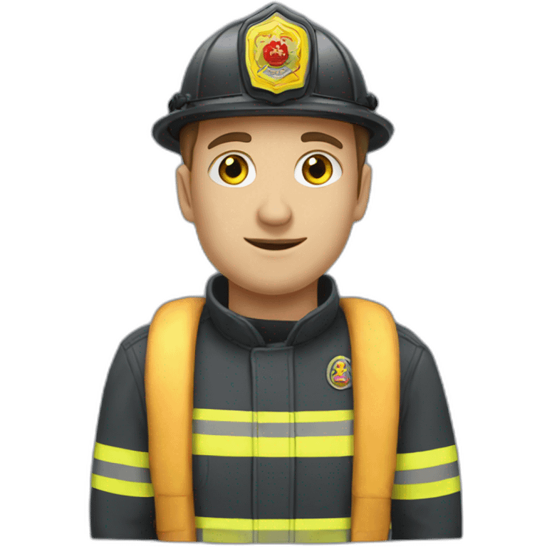 a set of emojis with a Ukrainian firefighter emoji