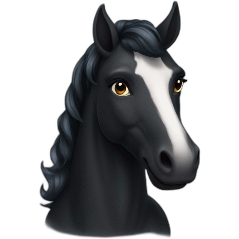 Black unicorn emoji