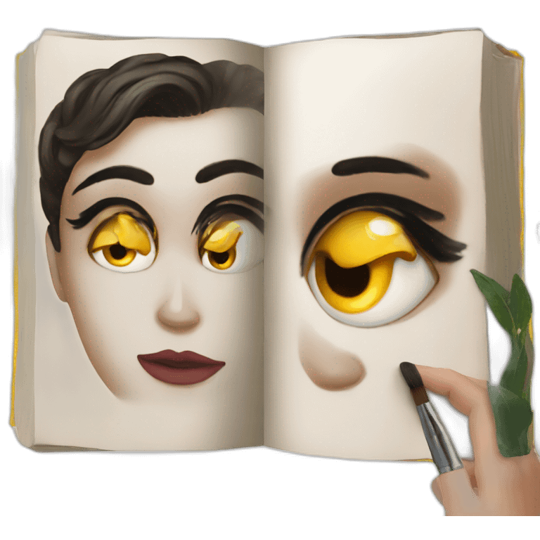 book makeup emoji