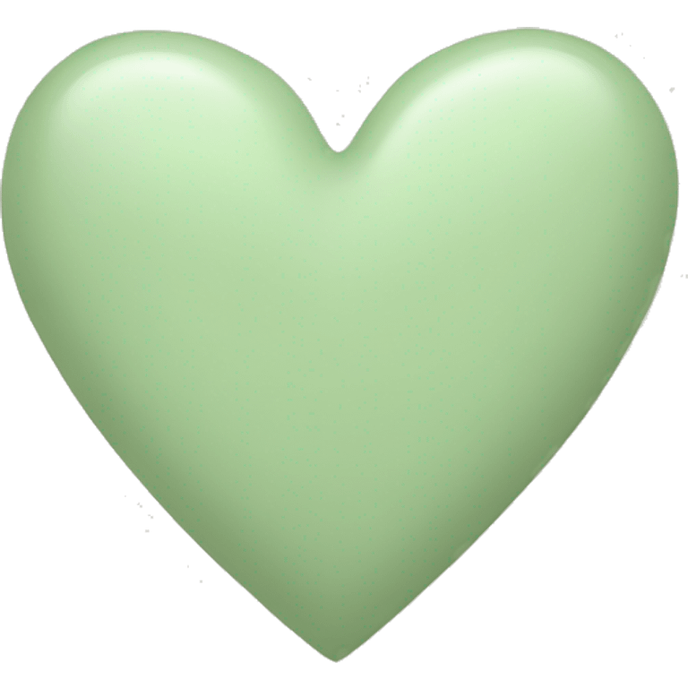 Pastel green-beige heart emoji