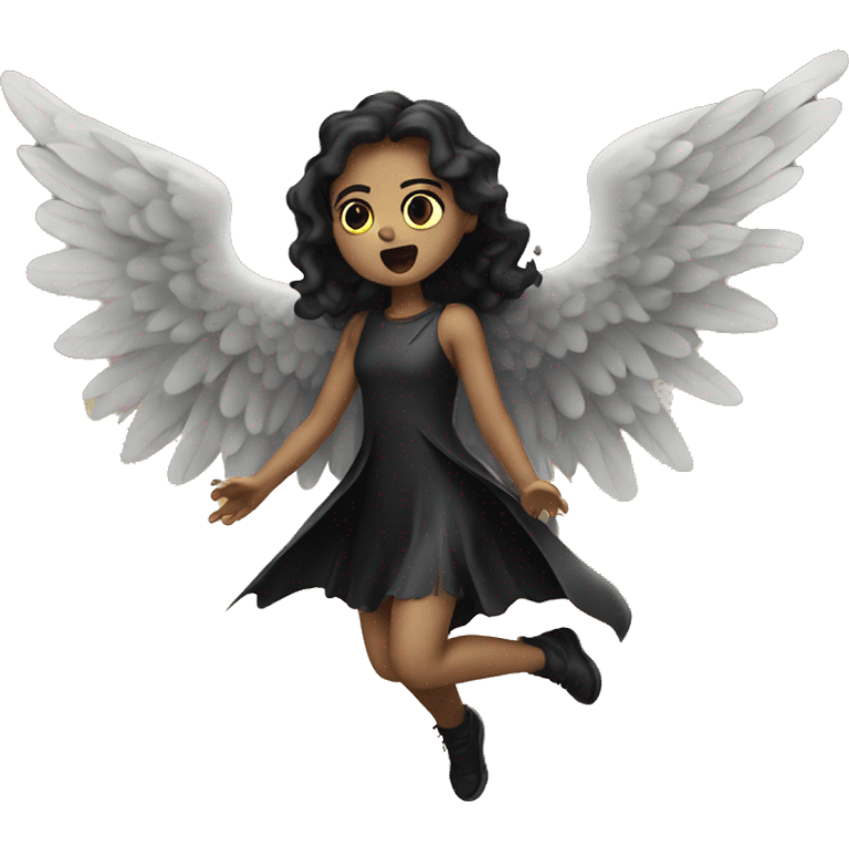 dark angel falling from the sky emoji