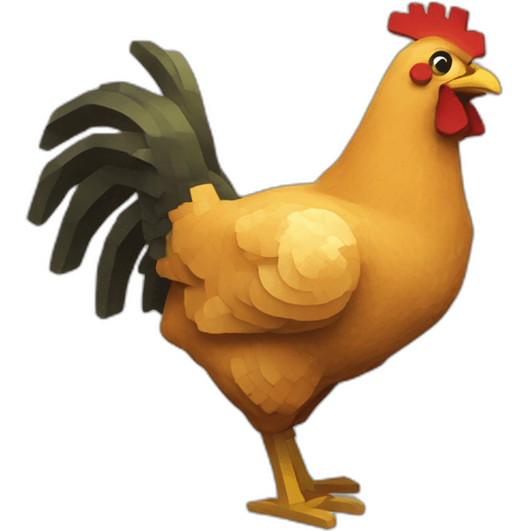 minecraft-chicken emoji