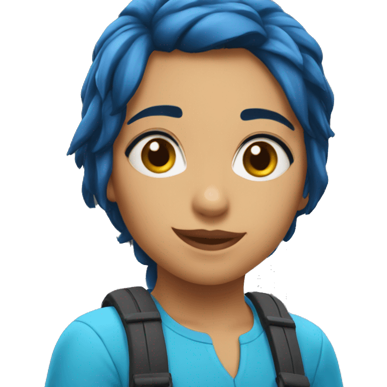 Uma joaninha azul emoji