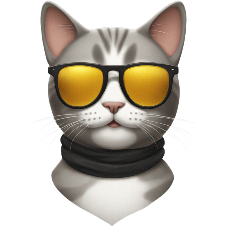 Cat with sunglasses emoji