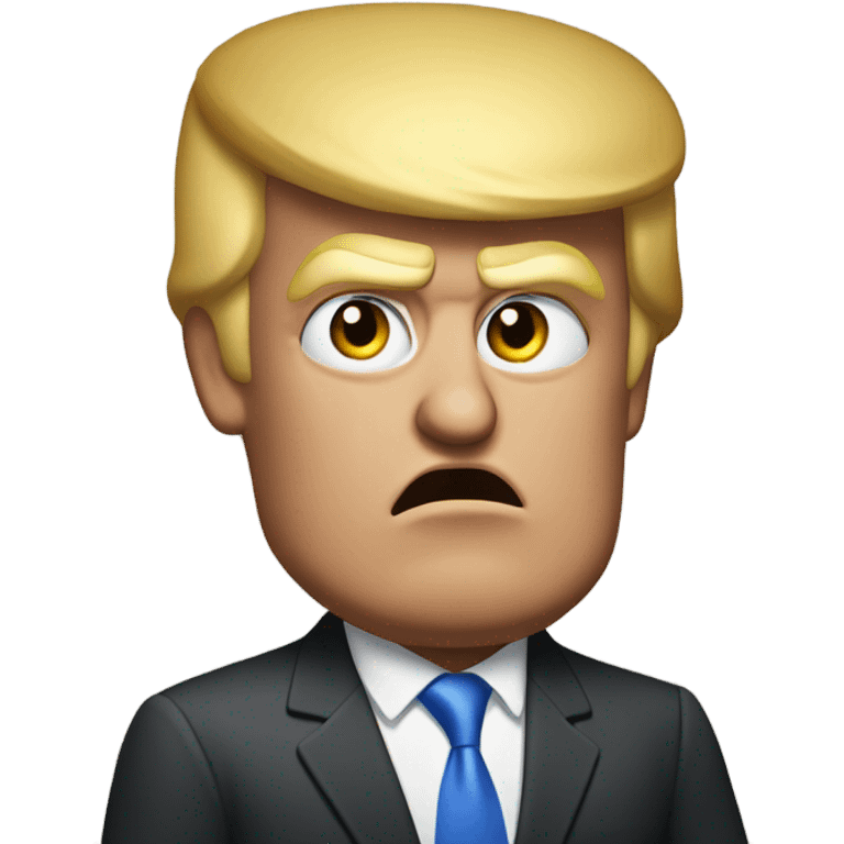 Trump right before he is about to say fired emoji