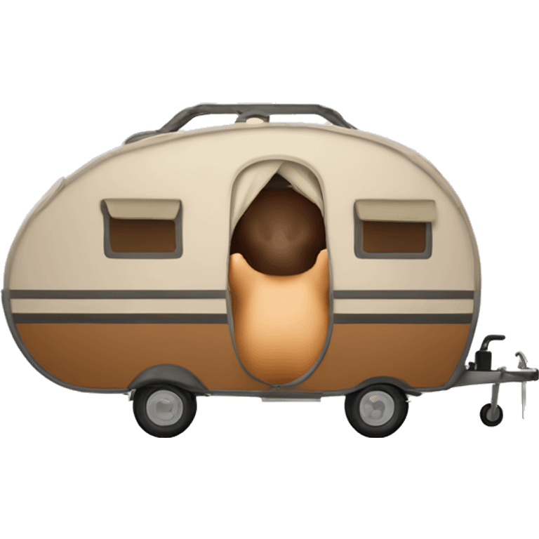 Beaver in a caravan  emoji