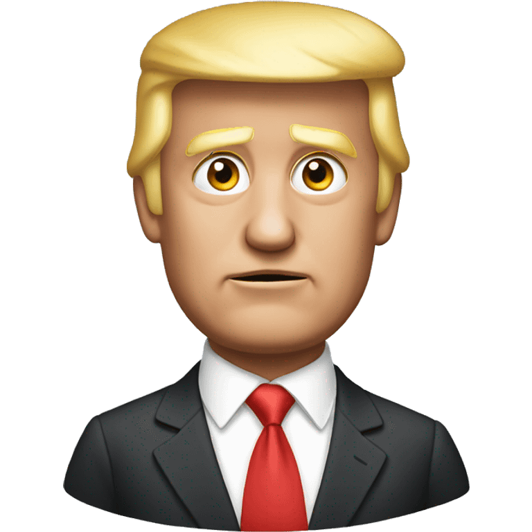 Trump without ear emoji