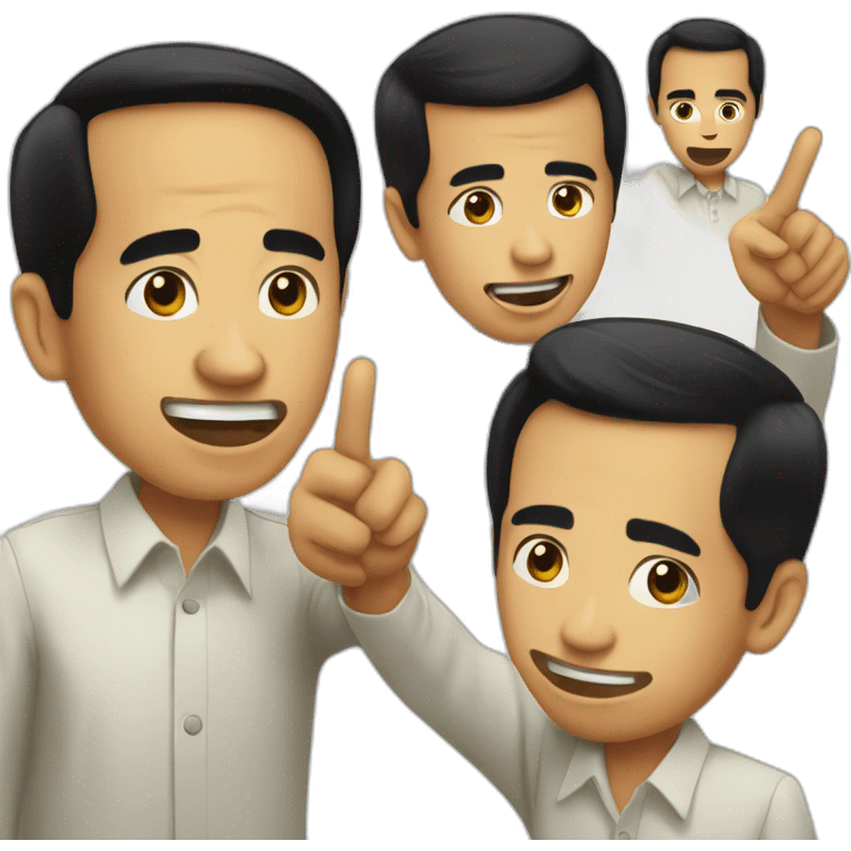 jokowi pointing emoji