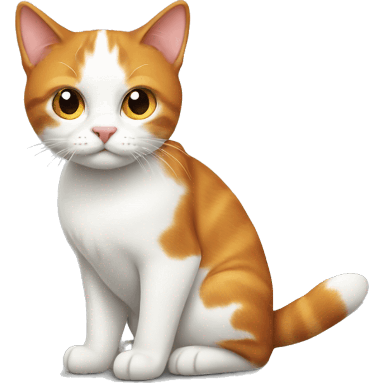  ginger and white  cat emoji