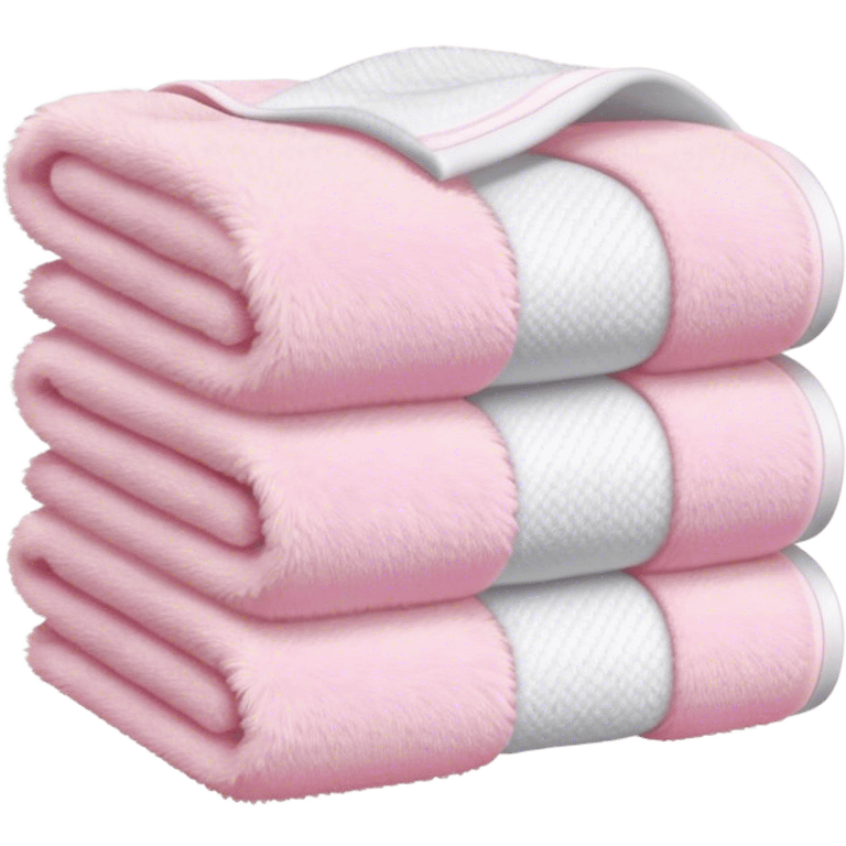 Light pink stacked towels emoji