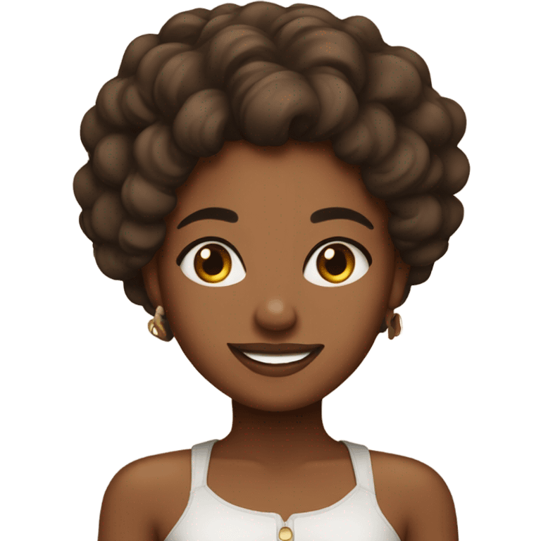 pretty brownskin girl emoji