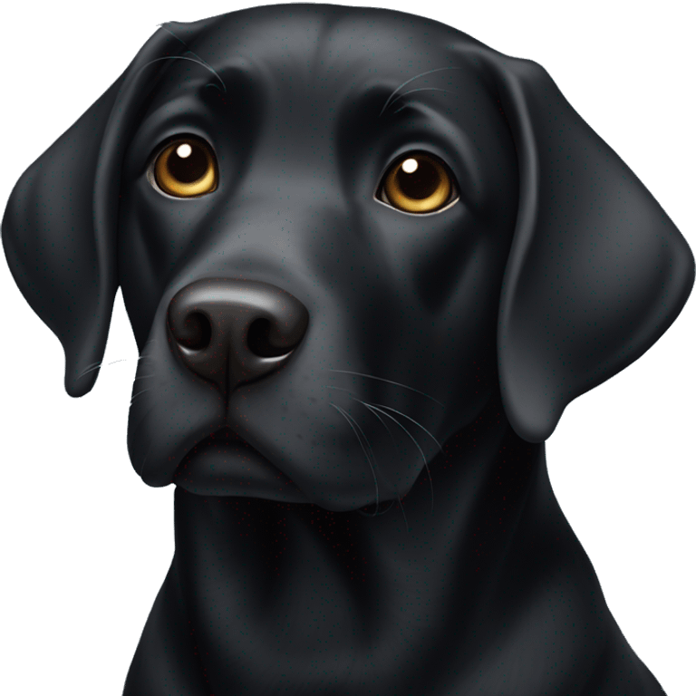 Black Labrador  emoji