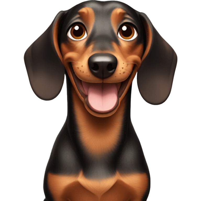 smiling dachshund emoji