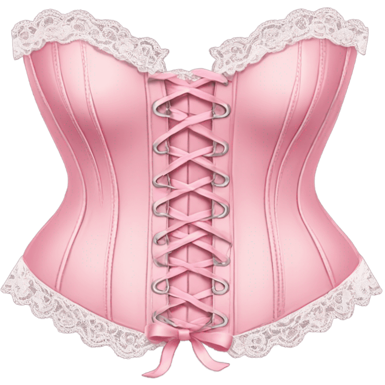 Pink cute corset emoji