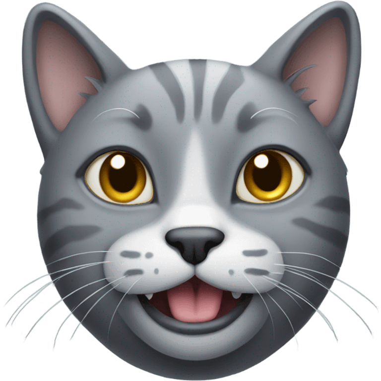 gray ugly cat emoji