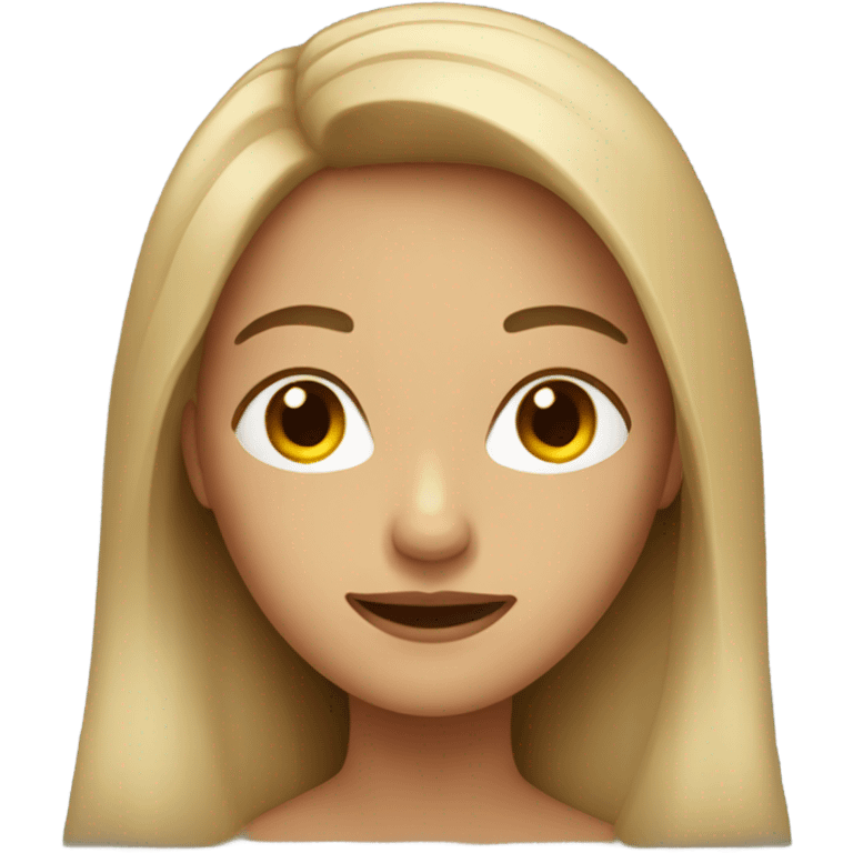 A women with long hair  emoji