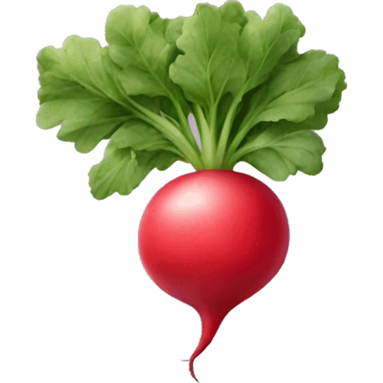 Radish fruit emoji