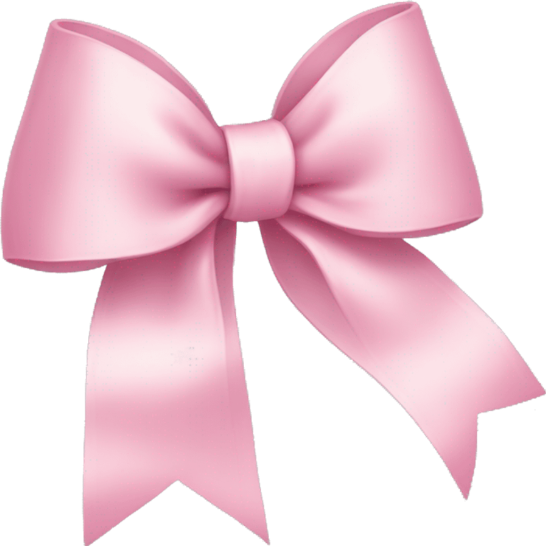 light pink ribbon bow emoji