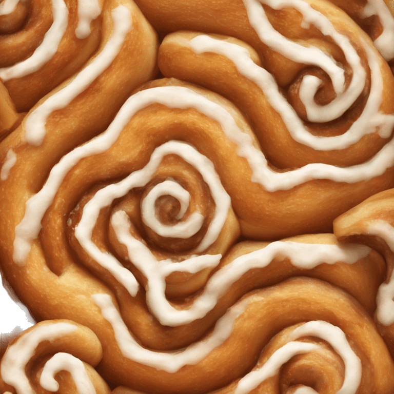 Cinnamon roll at winter emoji