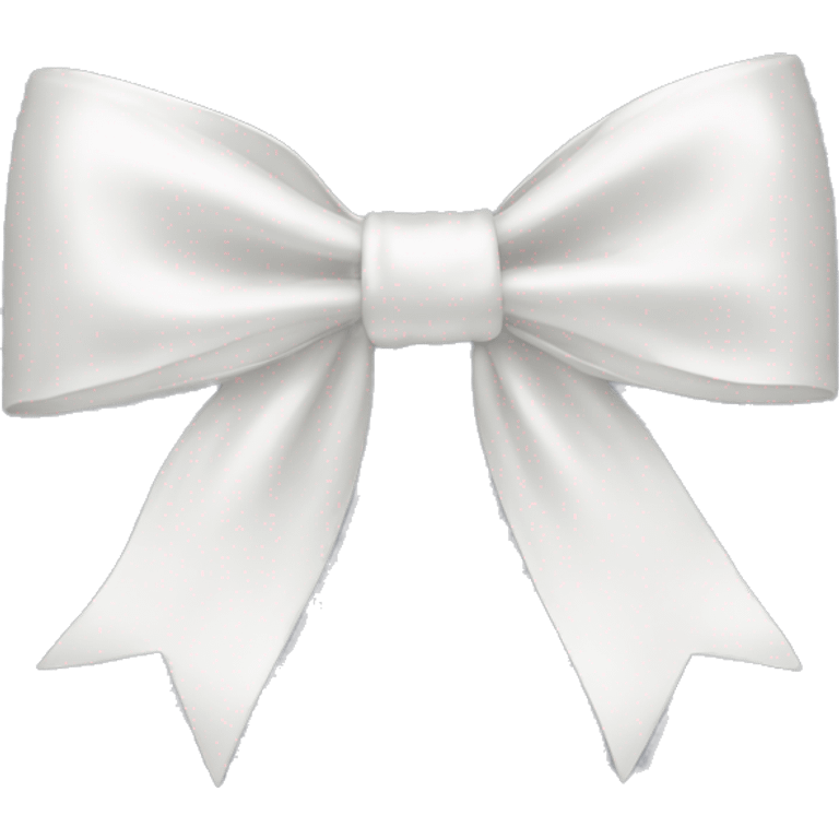 white satin bow emoji