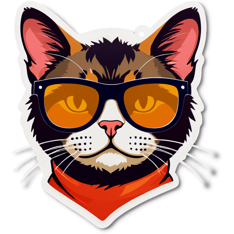 Cat with sunglasses emoji