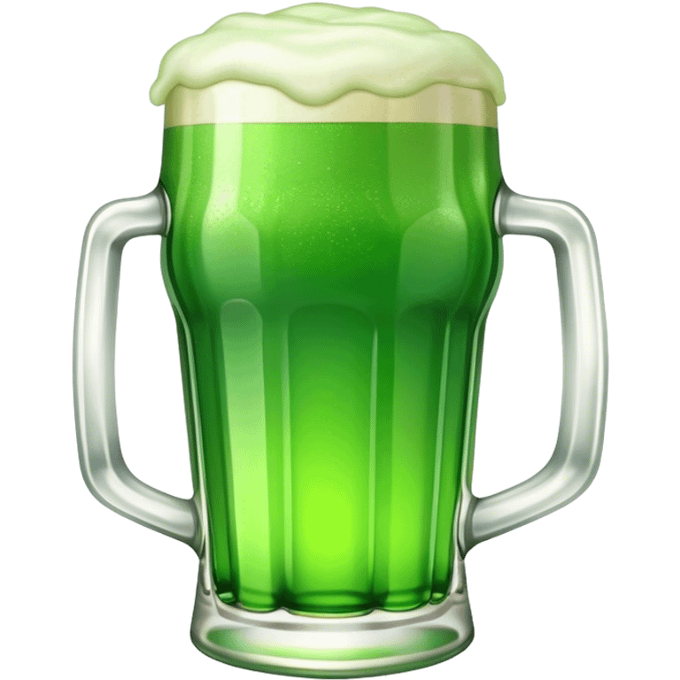 A pint of green beer for St. Patty’s Day  emoji