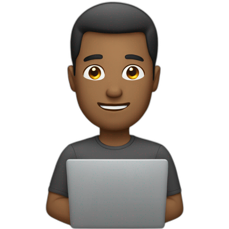 A Man with a laptop emoji