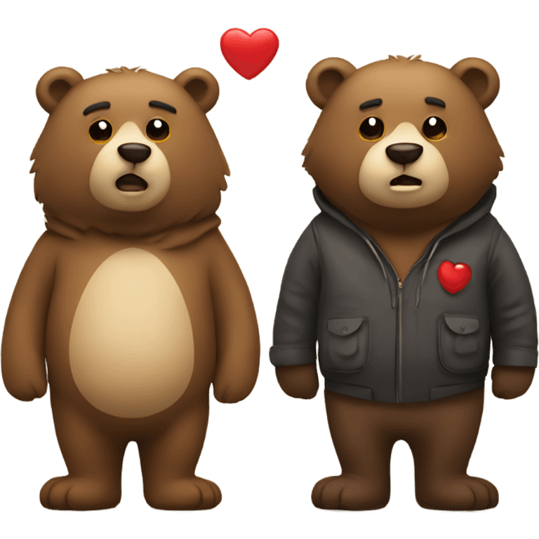 bear and haert emoji