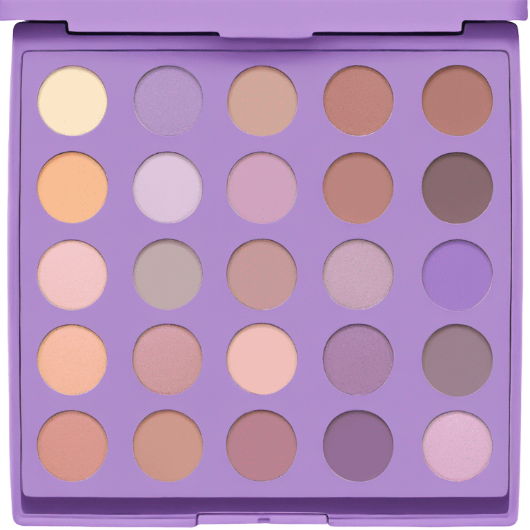 pastel purple eyeshadow palette emoji