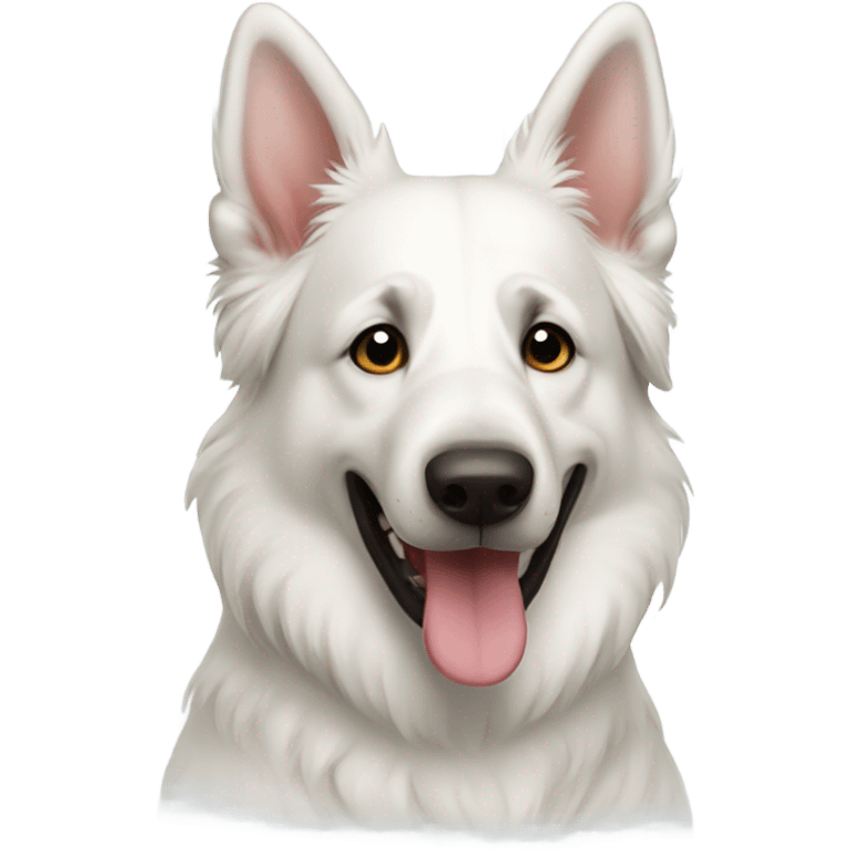 White Swiss shepherd  emoji